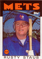1986 Topps Baseball Cards      570     Rusty Staub